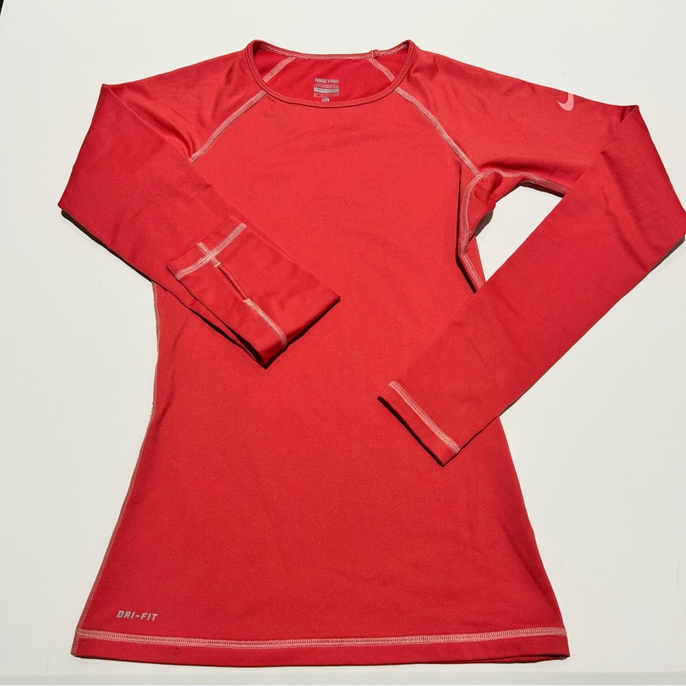 NIKE Pro Dri-Fit Long Sleeved Fitted Women’s XS Athletic Training w/ Thumb Holes